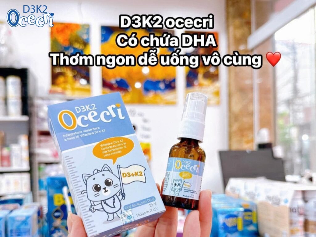 5 sản phẩm Vitamin D3 K2 dạng xịt cho trẻ sơ sinh mẹ nên biết 5